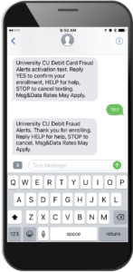 Debit Card Fraud Text Alerts