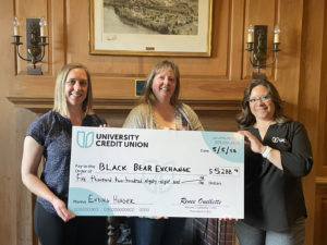 Black Bear Exchange (1) Donation to the Black Bear Exchange in Orono.