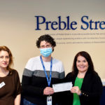 Donation to Preble Street Shelter in Portland.