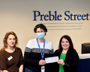 Lesley Maddy - Preble Street_edit Donation to Preble Street Shelter in Portland.
