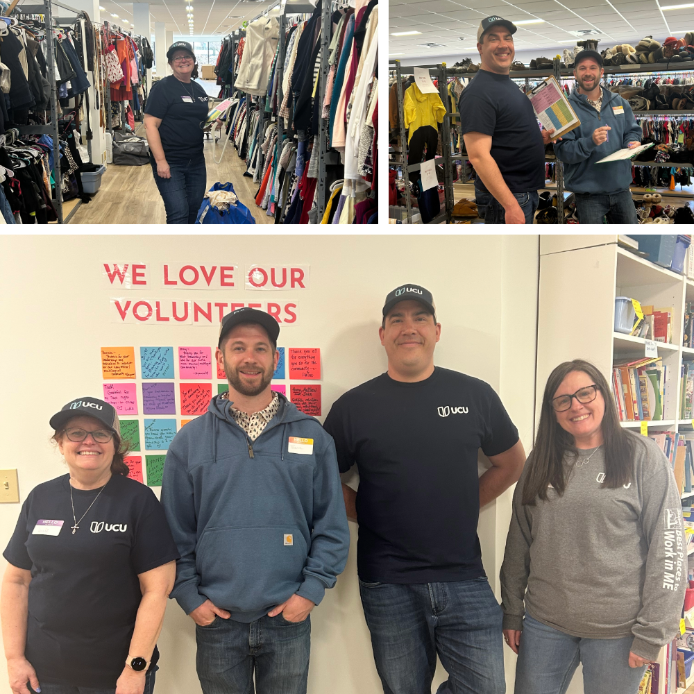 UCU employees volunteering.