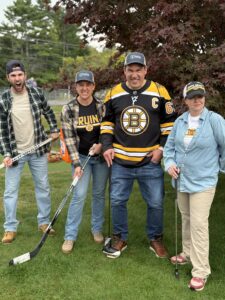 Group dressed as happy gilmore