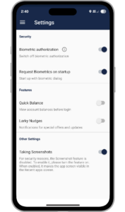You need to turn on Biometric authorization in your settings to enable biometric log in.