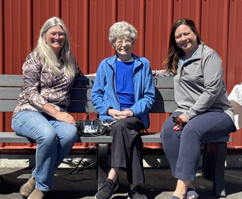 (L-R) Christine Robinson, Shelter President; Carolyn Cheney; Renee Ouellette, UCU President/CEO