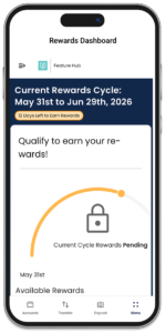 Kasasa Dashboard on mobile.